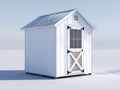 Casetas de jardín 180 x 120 x 210 cm - blanco - diseño compacto con 1 puerta y ventilación superior